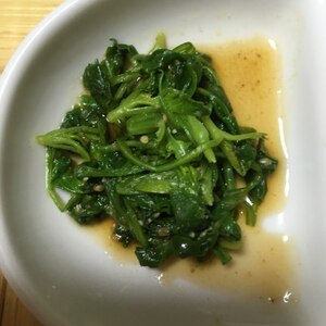 間引き大根菜のごま和え